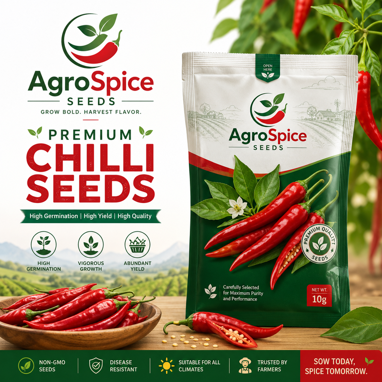 Hybrid Chilli Seeds